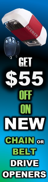 55$ OFF New Chain or Belt Drive Garage Door Opener - Garland